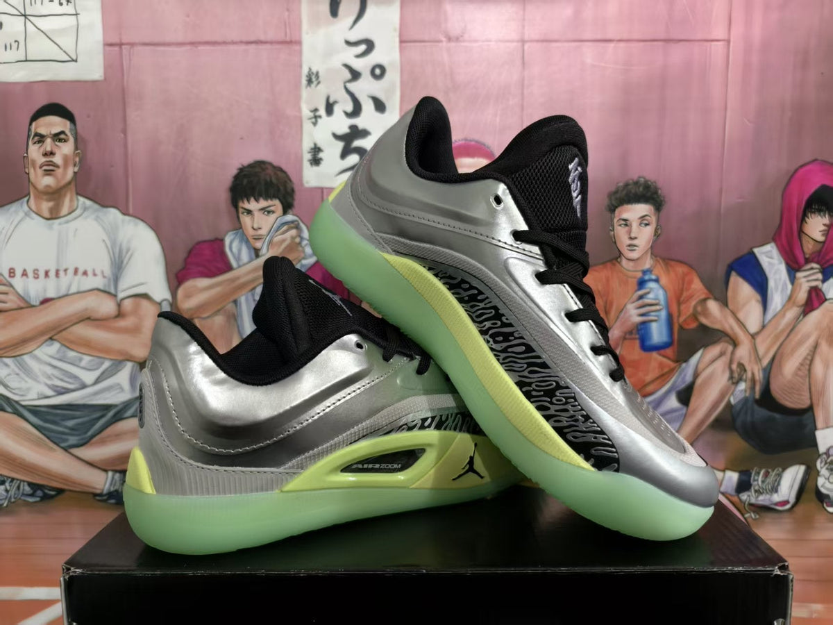 Jordan Basketball Sneakers Silver Black