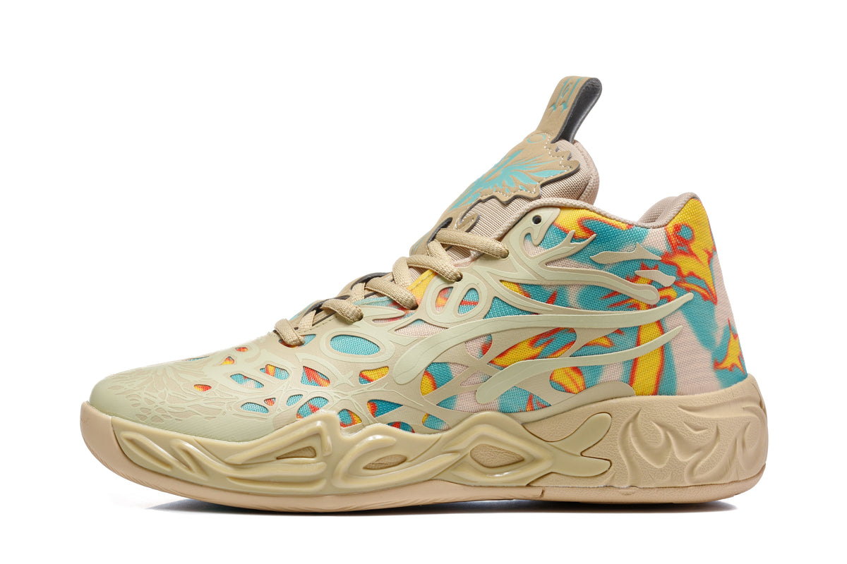 High-Top Basketball Sneakers Beige Multicolor 312209-01