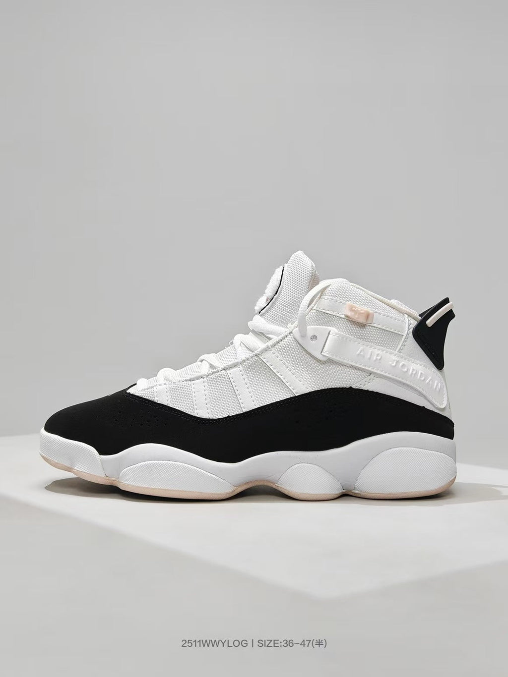 Jordan White Black Pink High-Top Sneakers