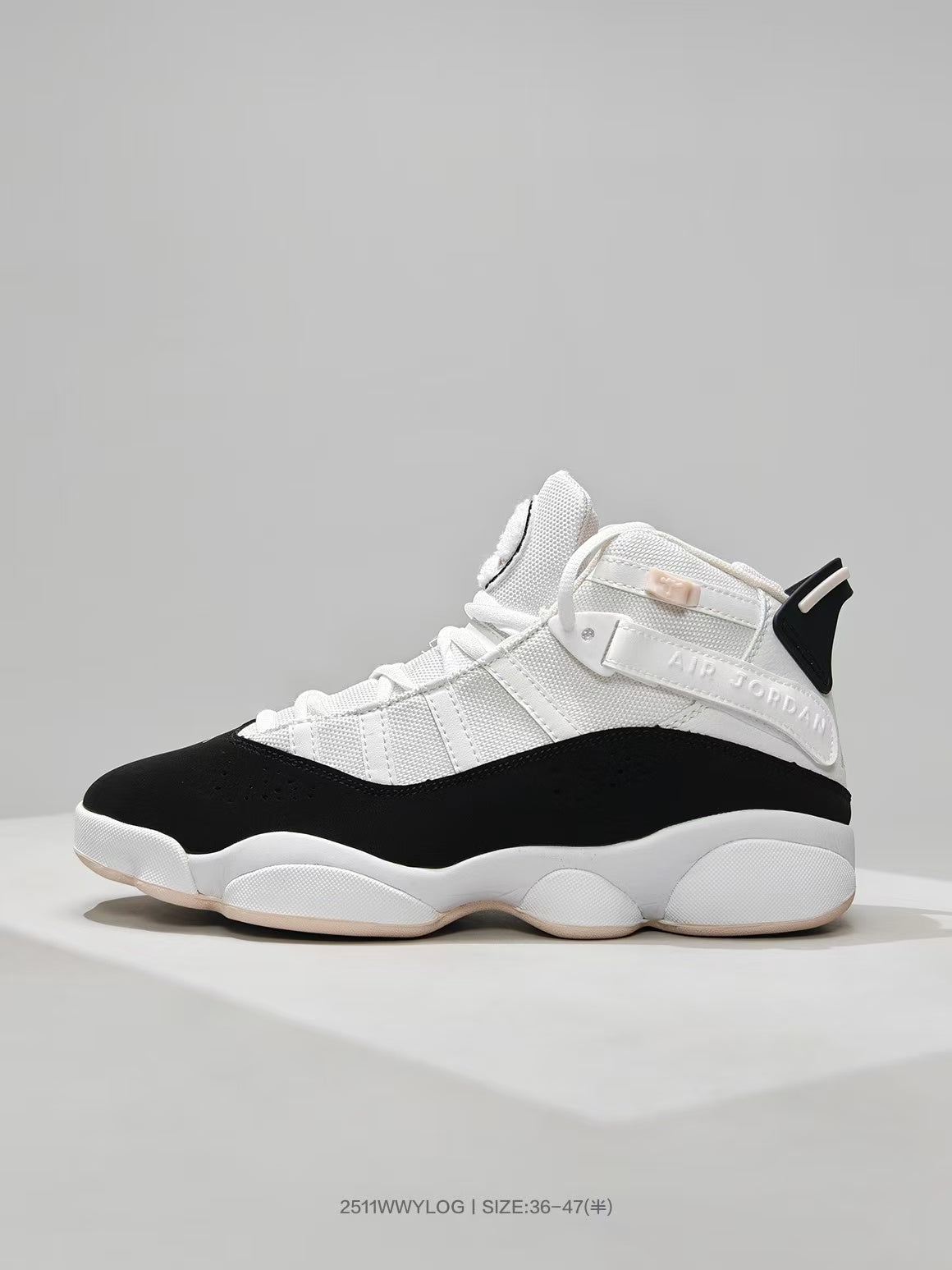 Jordan White Black Pink High-Top Sneakers