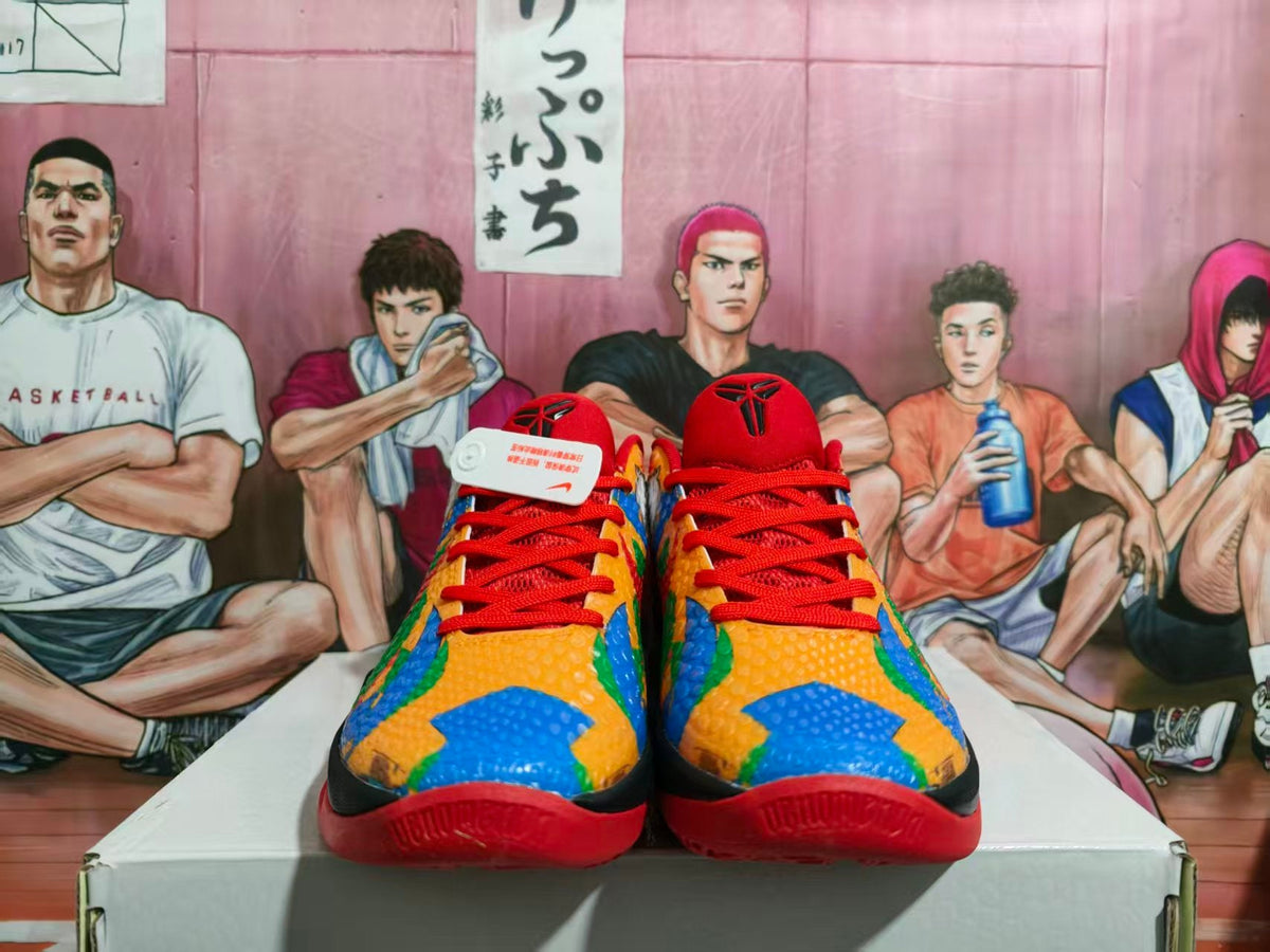 Nike Basketball Sneakers Red Multicolor