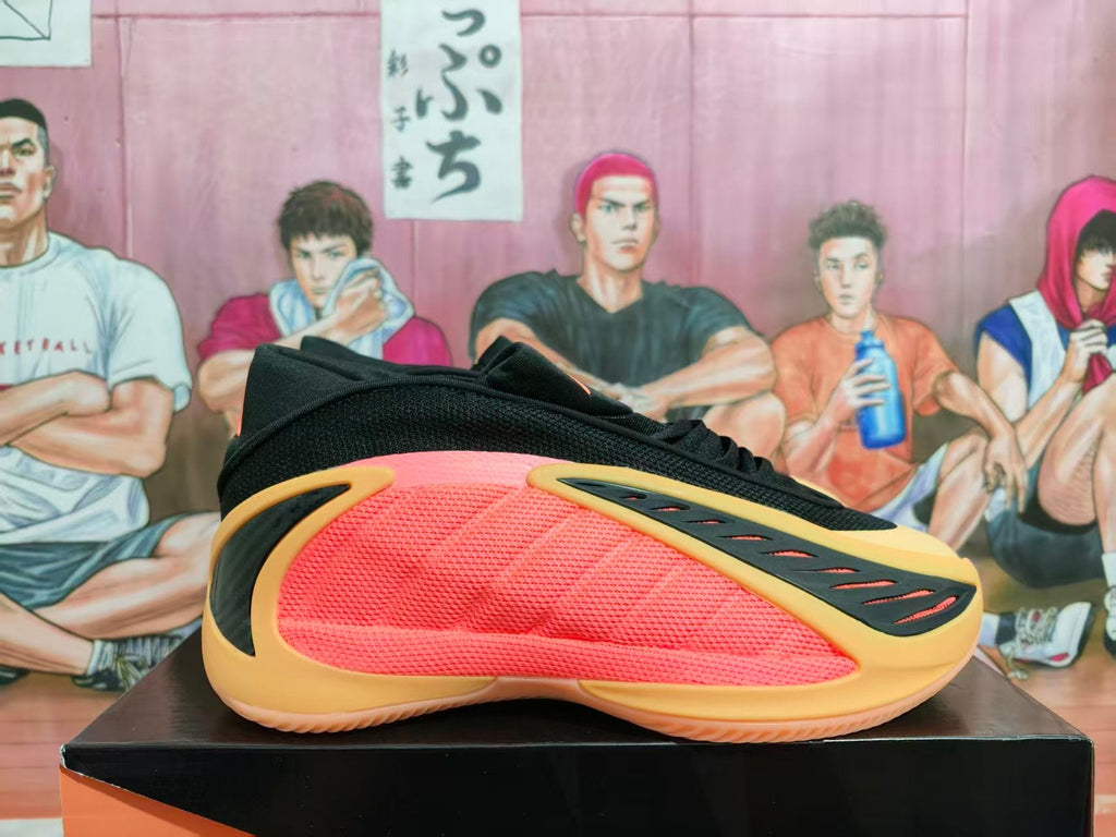 Adidas Basketball Shoes in Black, Coral and Gold