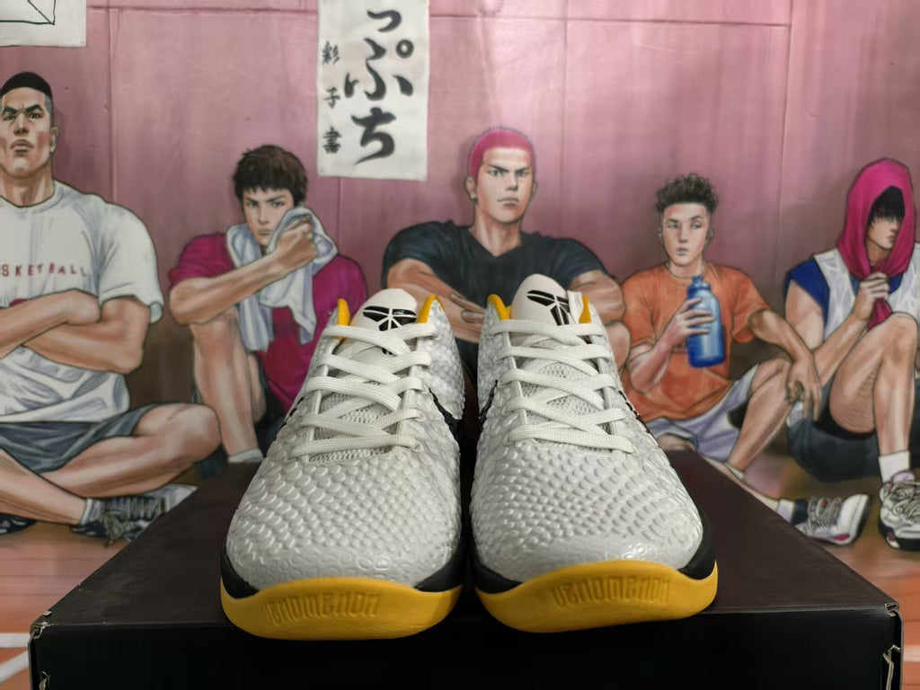 Nike Basketball Sneakers White Black Yellow