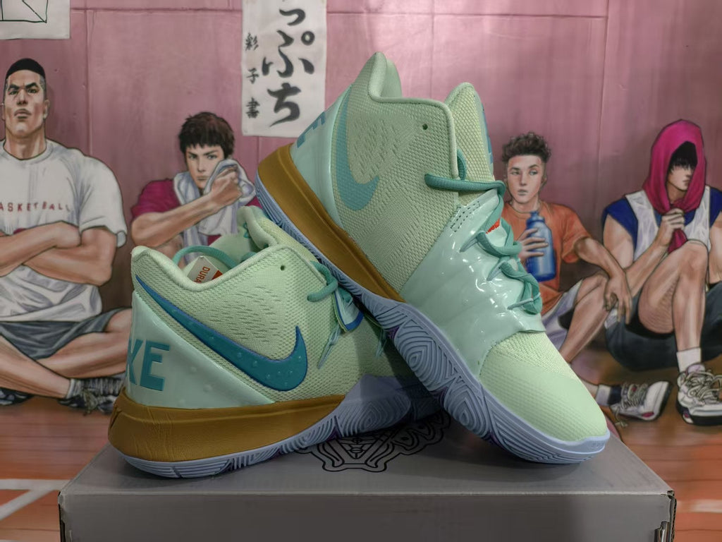 Nike Kyrie Basketball Sneakers Mint Green Blue Gold