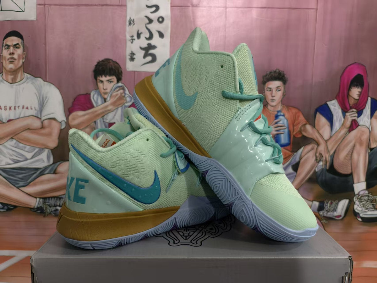 Nike Kyrie Basketball Sneakers Mint Green Blue Gold