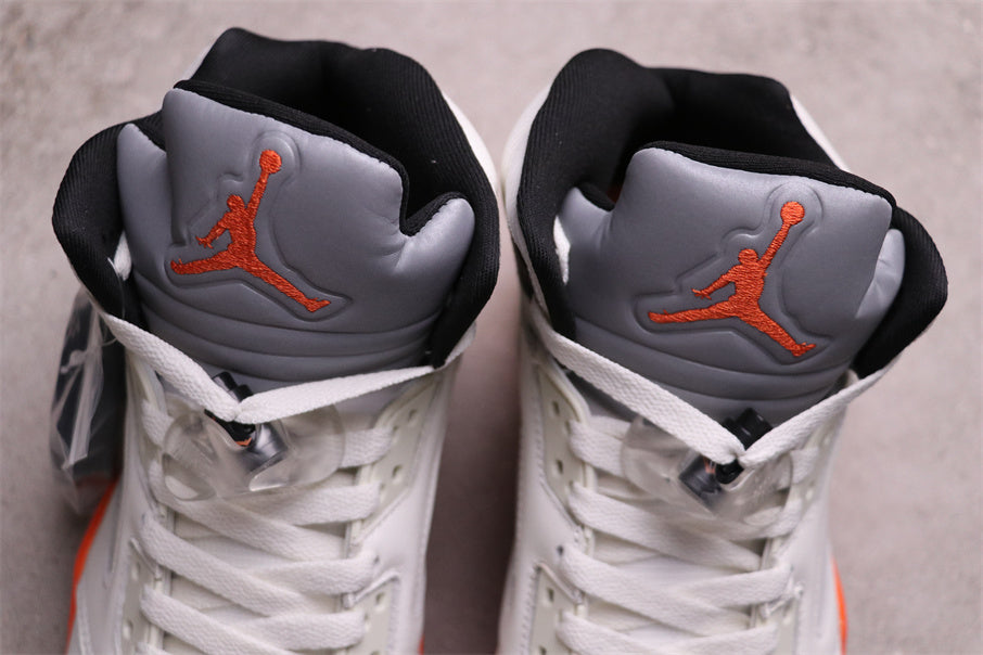 Jordan Air Jordan 5 Fire Red High-Top Sneakers White Black Orange DC1060-100