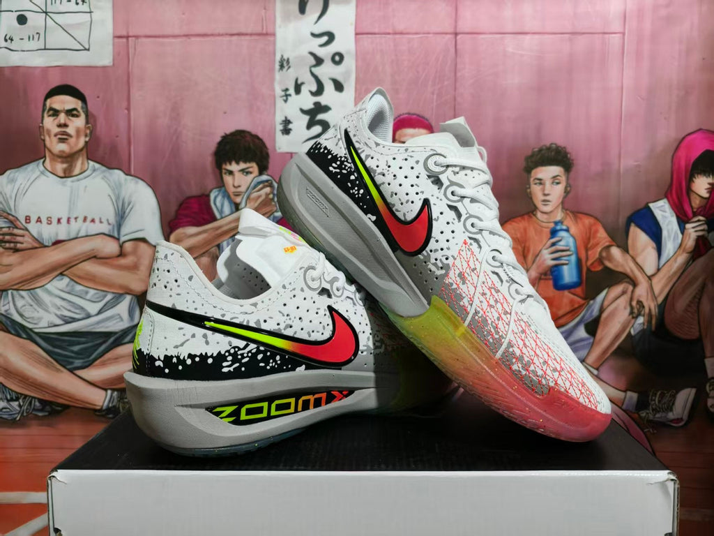 Nike Basketball Sneakers White Red Multicolor