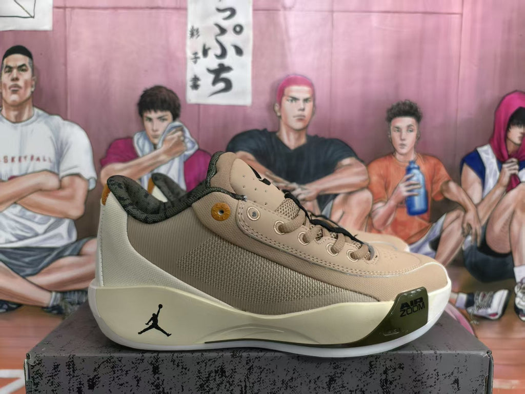 Jordan Basketball Sneakers Beige and Cream