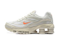 Nike Shox Ride 2 White and Orange Sneakers