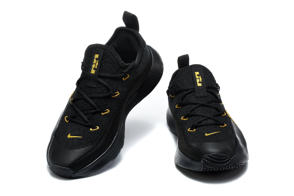 Nike LeBron 17 Low Training Shoes, Black and Gold