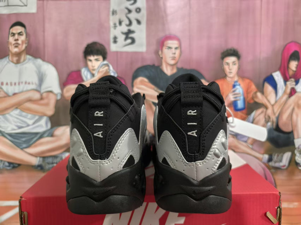 Nike Air More Uptempo Sneakers Black Silver