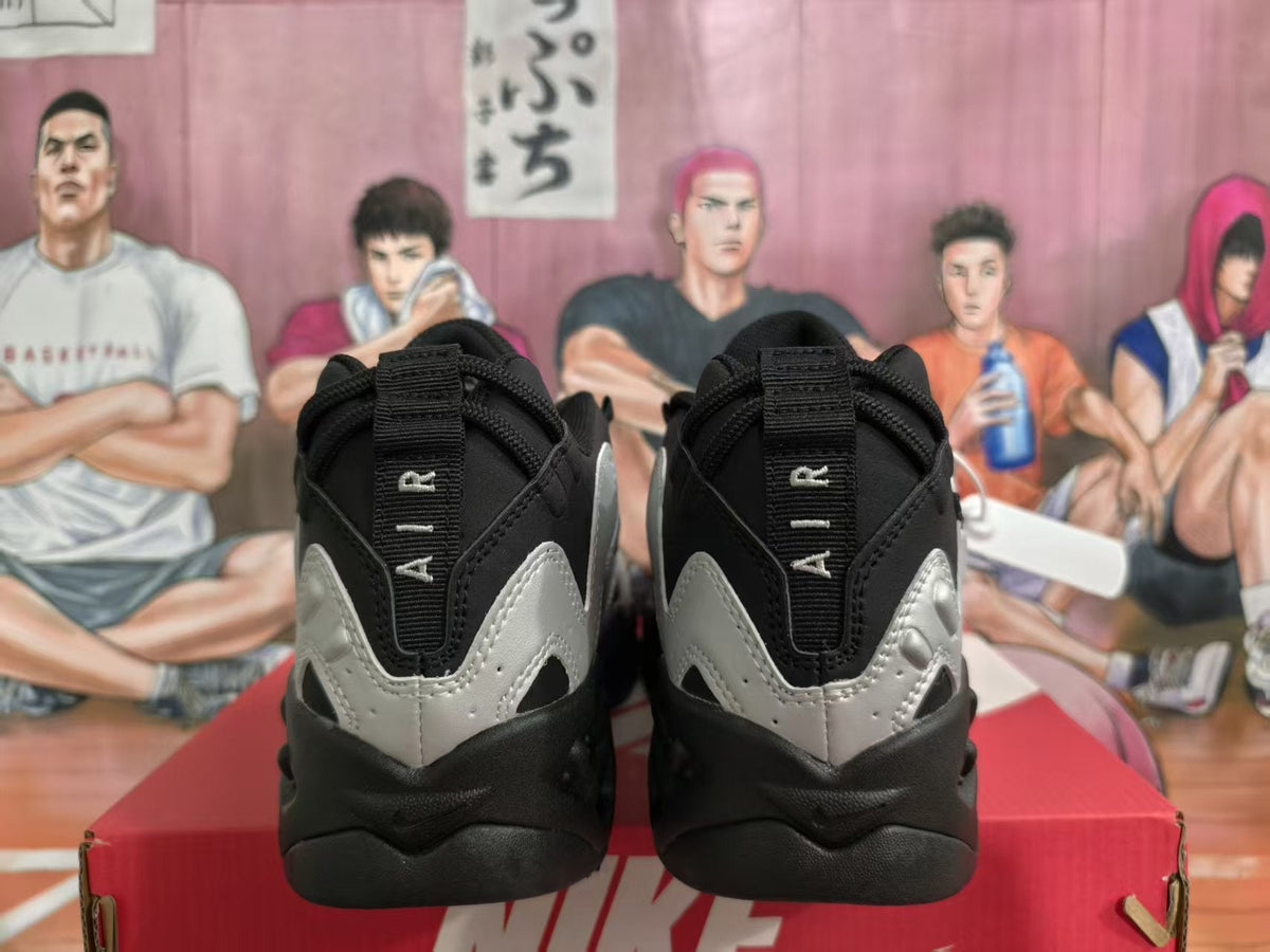 Nike Air More Uptempo Sneakers Black Silver