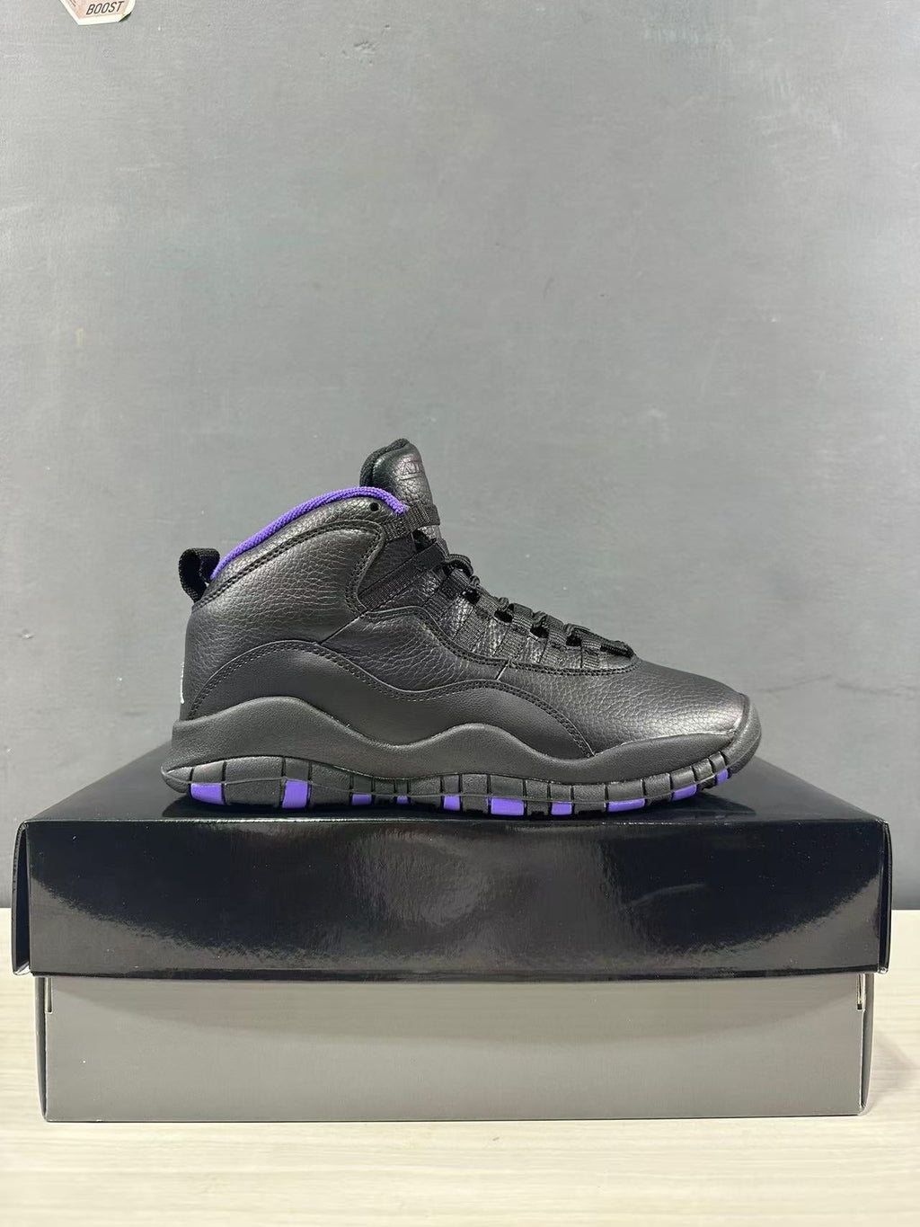 Jordan Air Jordan 10 High Black and Purple Sneakers 130209-051