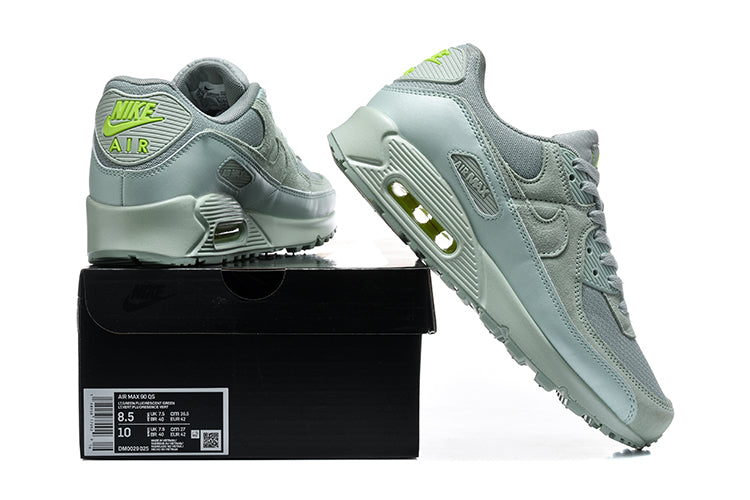 Nike Air Max 90 QS Sneakers in Gray and Lime
