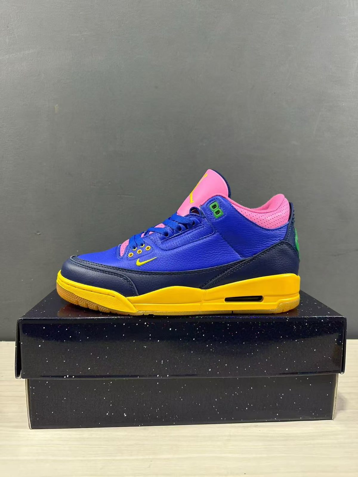Jordan Air Jordan 3 OG Brasil Blue Pink Yellow Sneakers IV4871-400