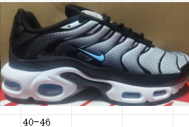 Nike Air Max Plus Sneakers Black Silver Blue