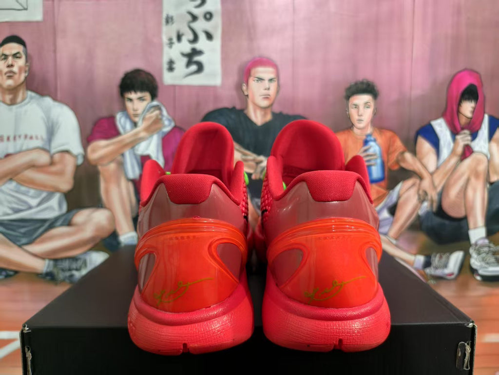Nike Zoom Basketball Sneakers Red Green