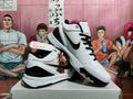 Nike White Black Gold Basketball Sneakers