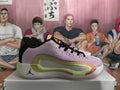Jordan Sneakers Black, Pink and Green