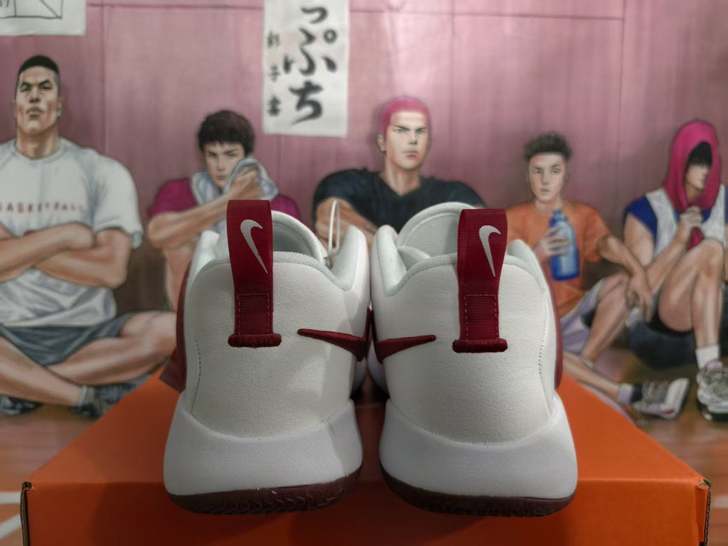 Nike Zoom Basketball Sneakers White Red