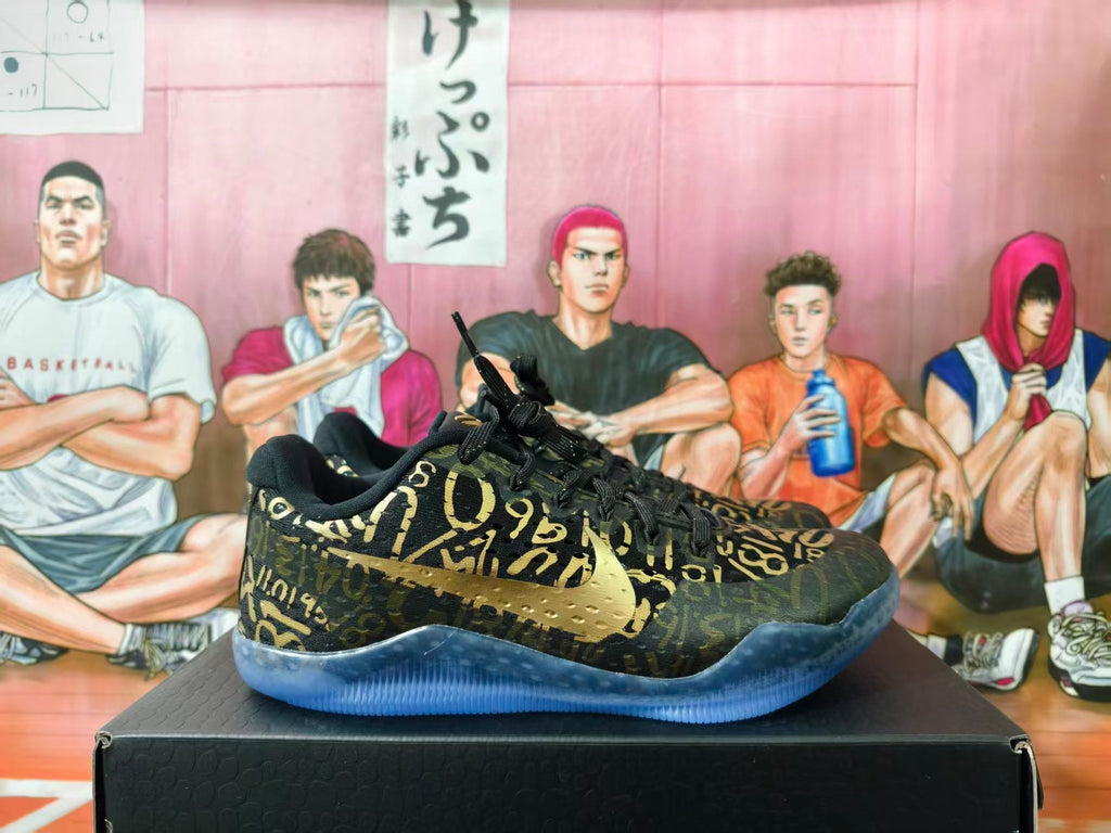 Nike Kobe 11 Basketball Shoes Black Gold