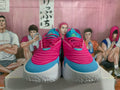 HELLOW Pink Blue Basketball Sneakers