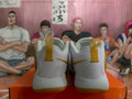 Nike Zoom Basketball Sneakers White and Yellow