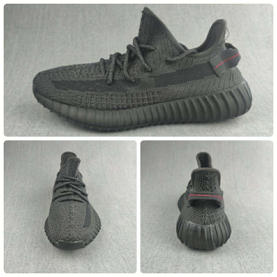 Yeezy 350 V2 Black Knit Sneakers