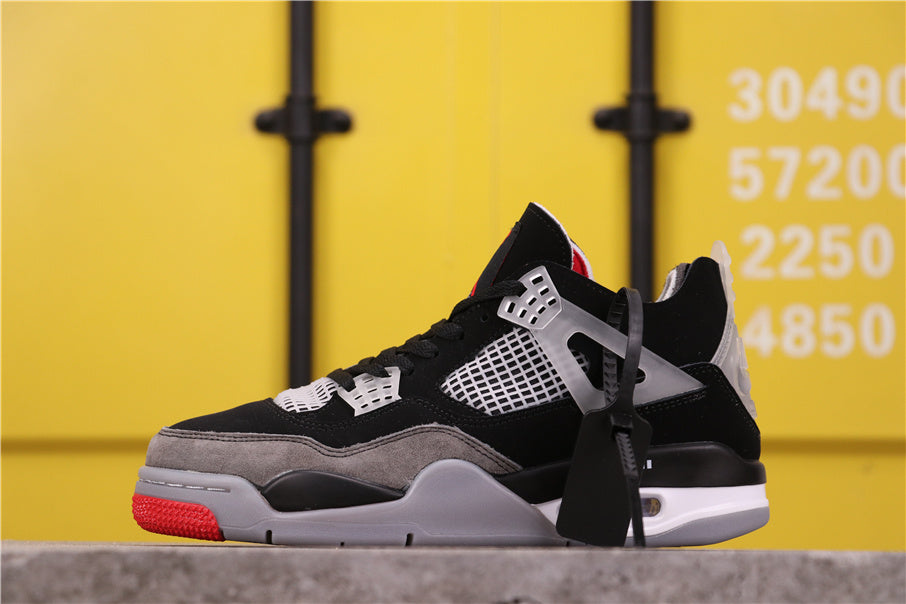 Jordan Air Jordan 4 Black Gray Red Sneakers AQ9129-412
