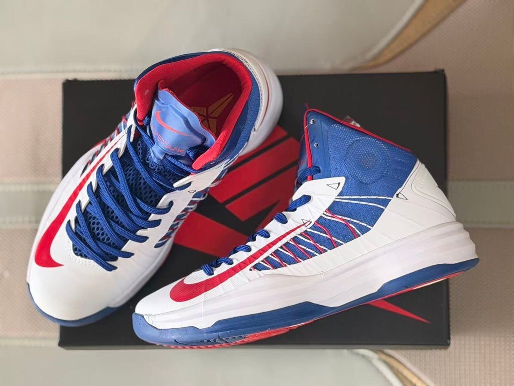 Nike HD2012 Basketball Sneakers White Blue Red