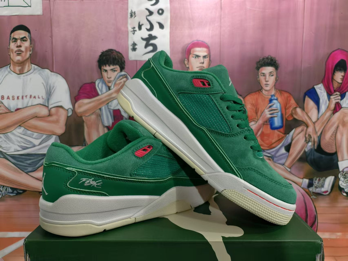Jordan Green Low-Top Sneakers
