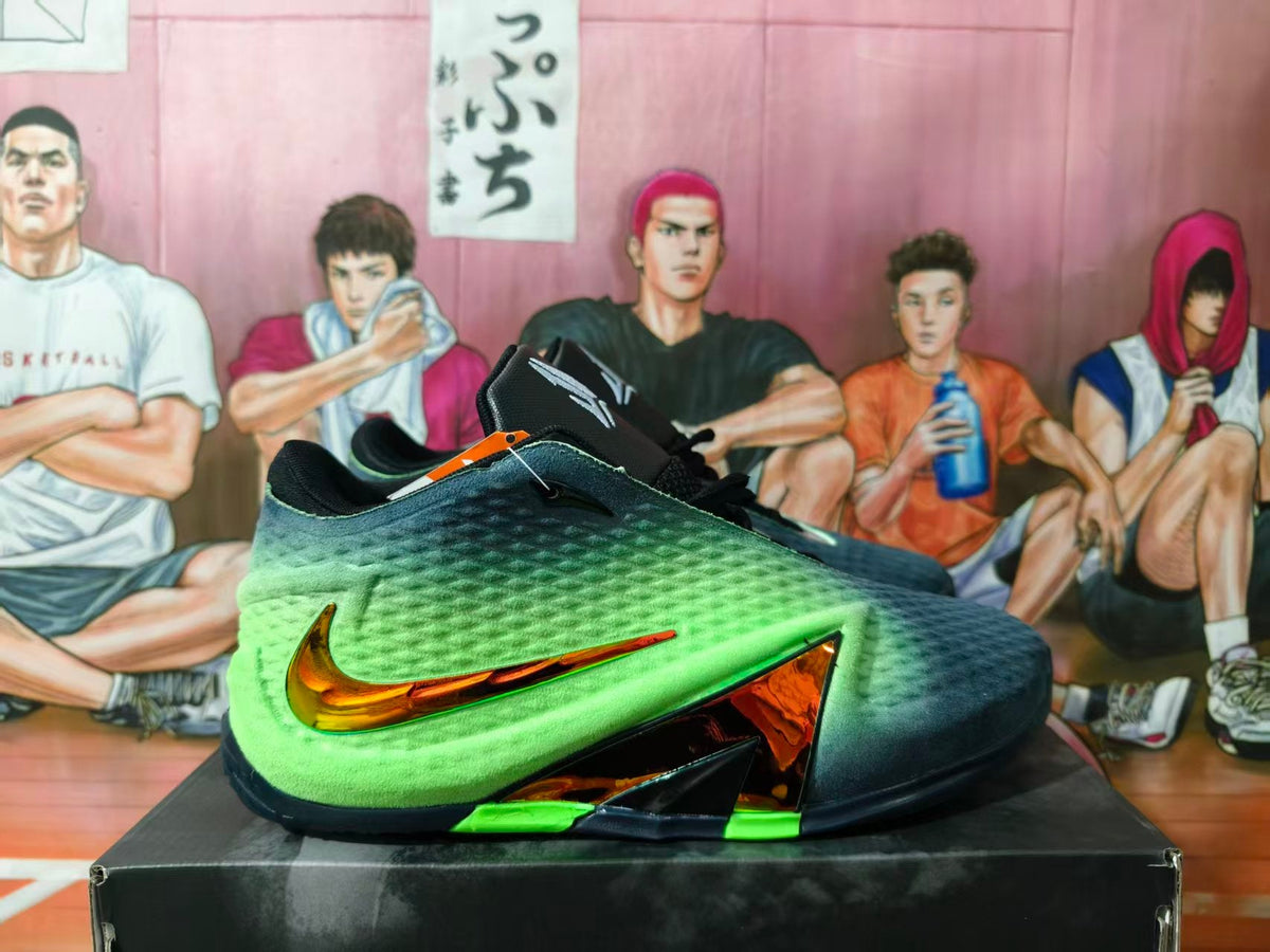 Nike Basketball Shoes in Green, Black and Blue