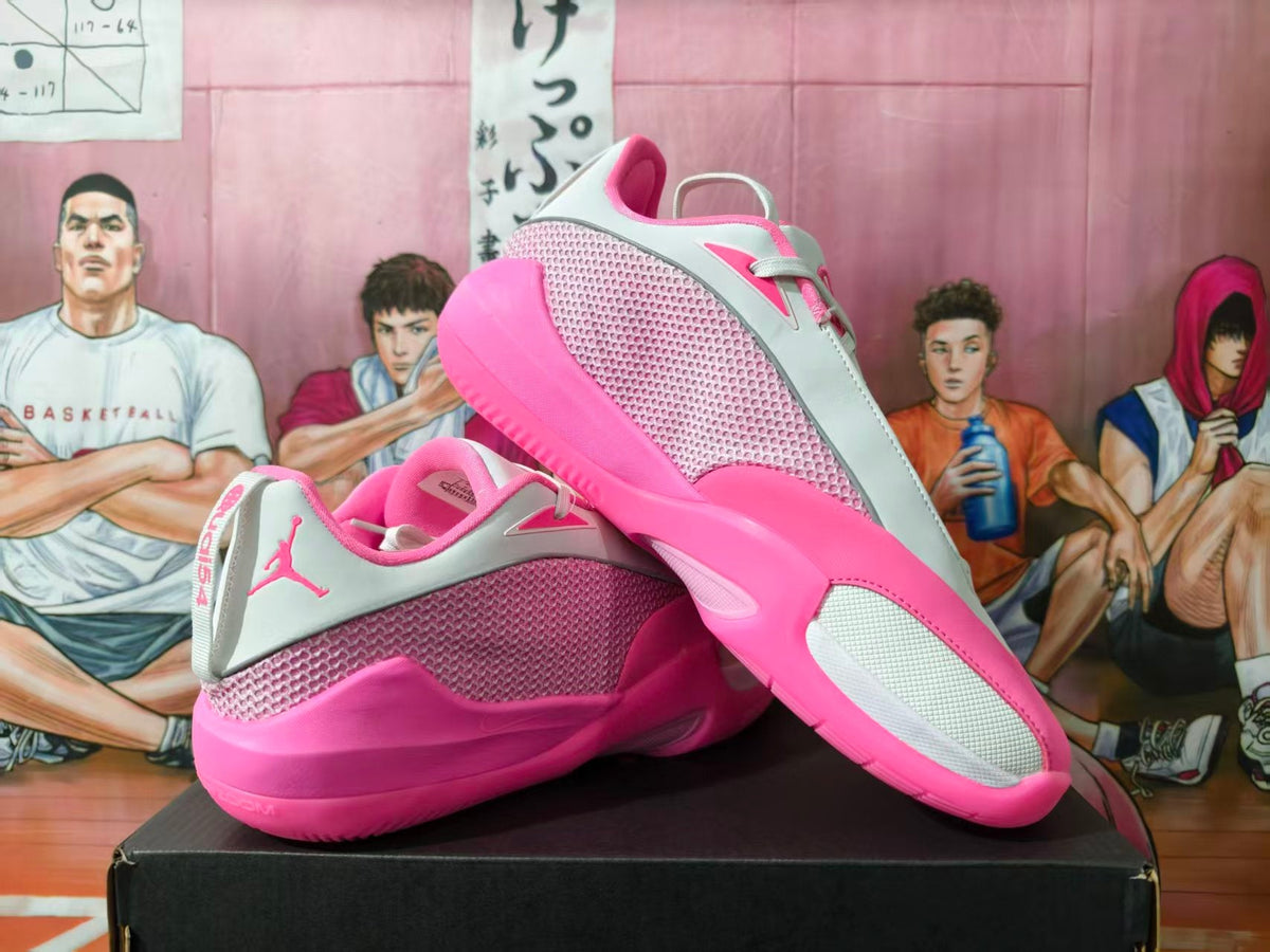 Jordan Luka 1 Basketball Shoes Pink and White