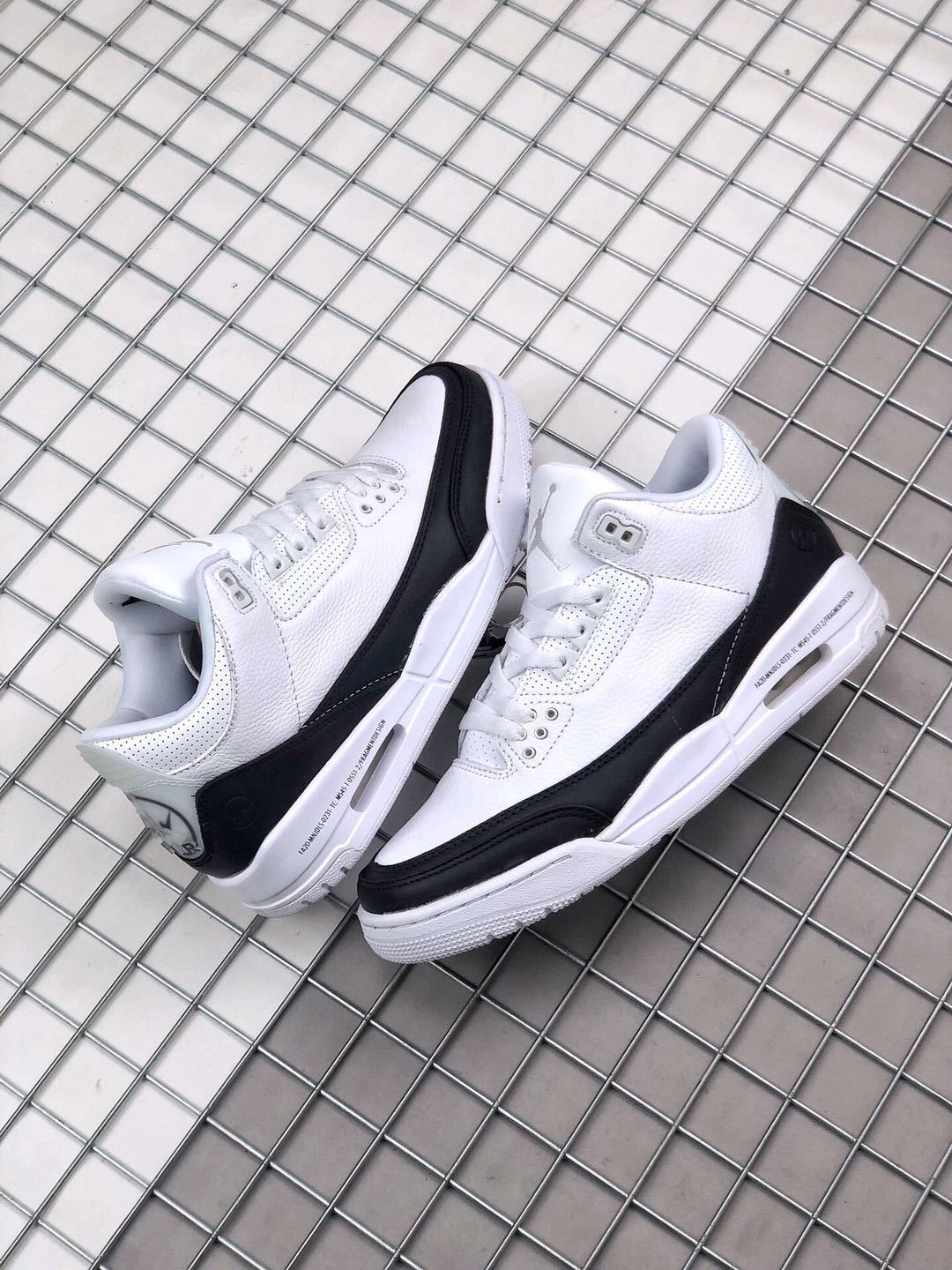 Fragment x Air Jordan 3 Sneakers White Black
