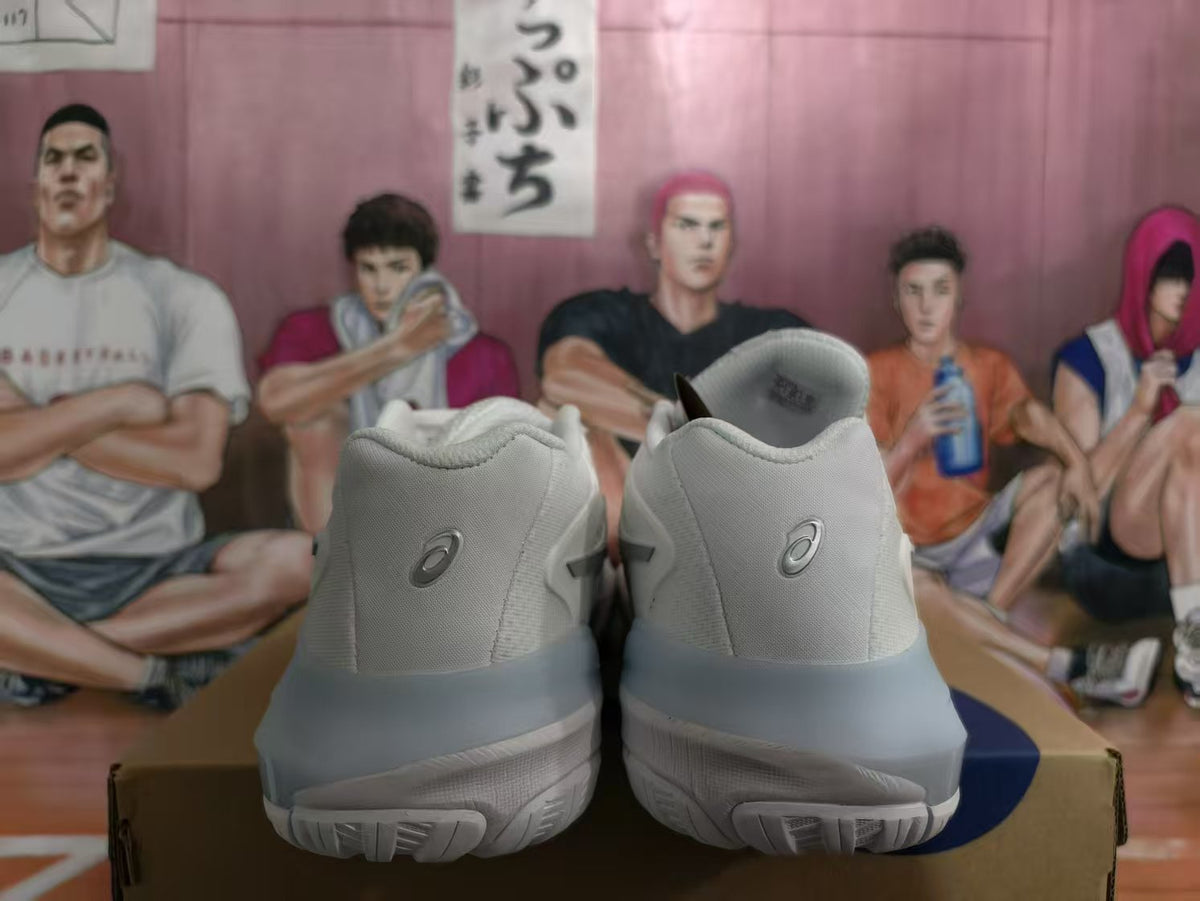 ASICS White Basketball Shoes
