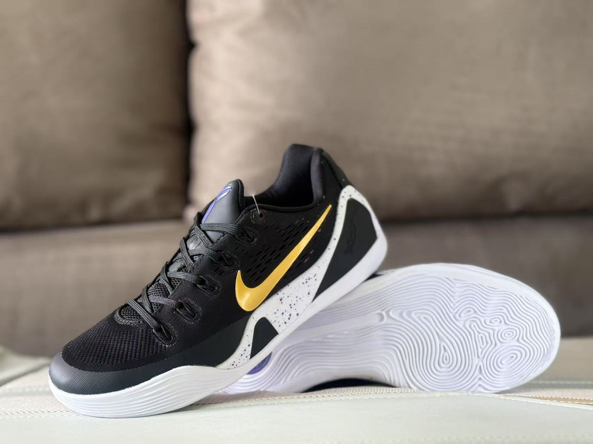 Nike Kobe 9 Basketball Sneakers Black Gold