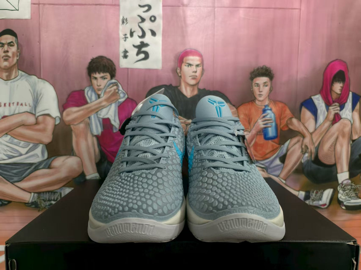Nike Caitlin PE Basketball Sneakers Grey Blue