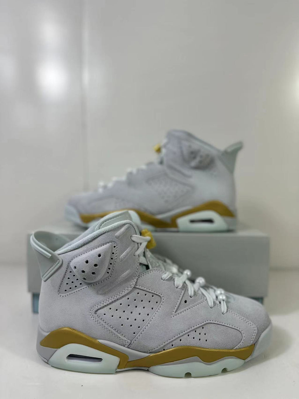 Jordan Air Jordan 6 High-Top Sneakers Paris Olympics White Gold