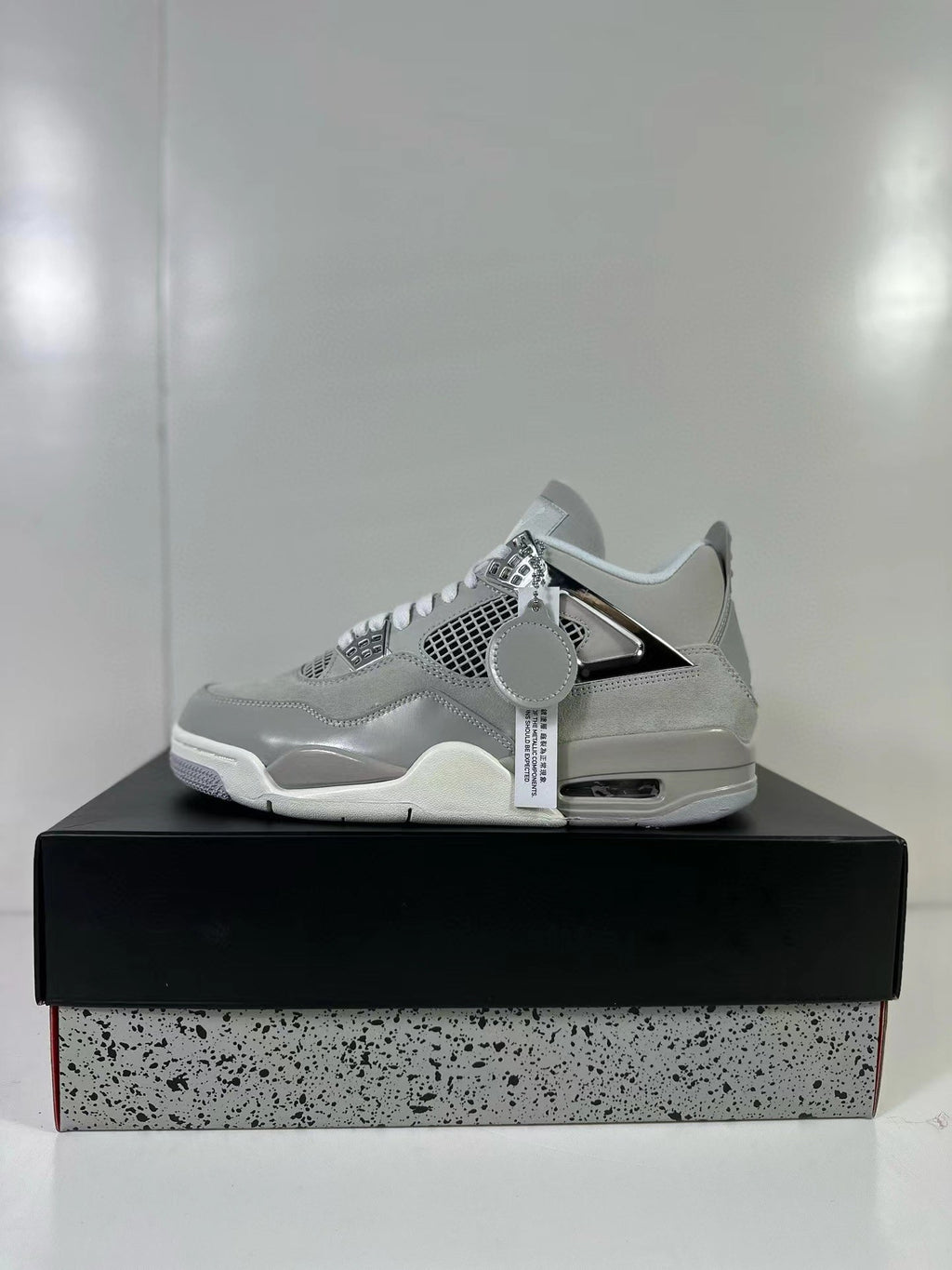 Air Jordan 4 Frozen Moments Light Iron Ore Sneakers AQ9129-001