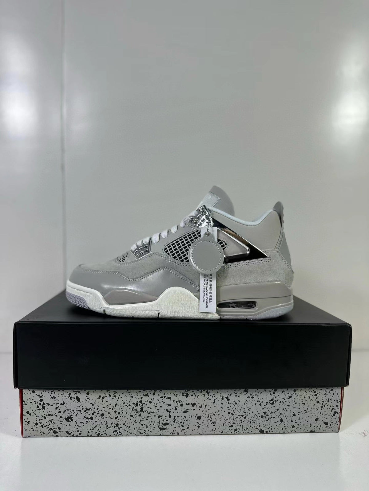 Air Jordan 4 Frozen Moments Light Iron Ore Sneakers AQ9129-001