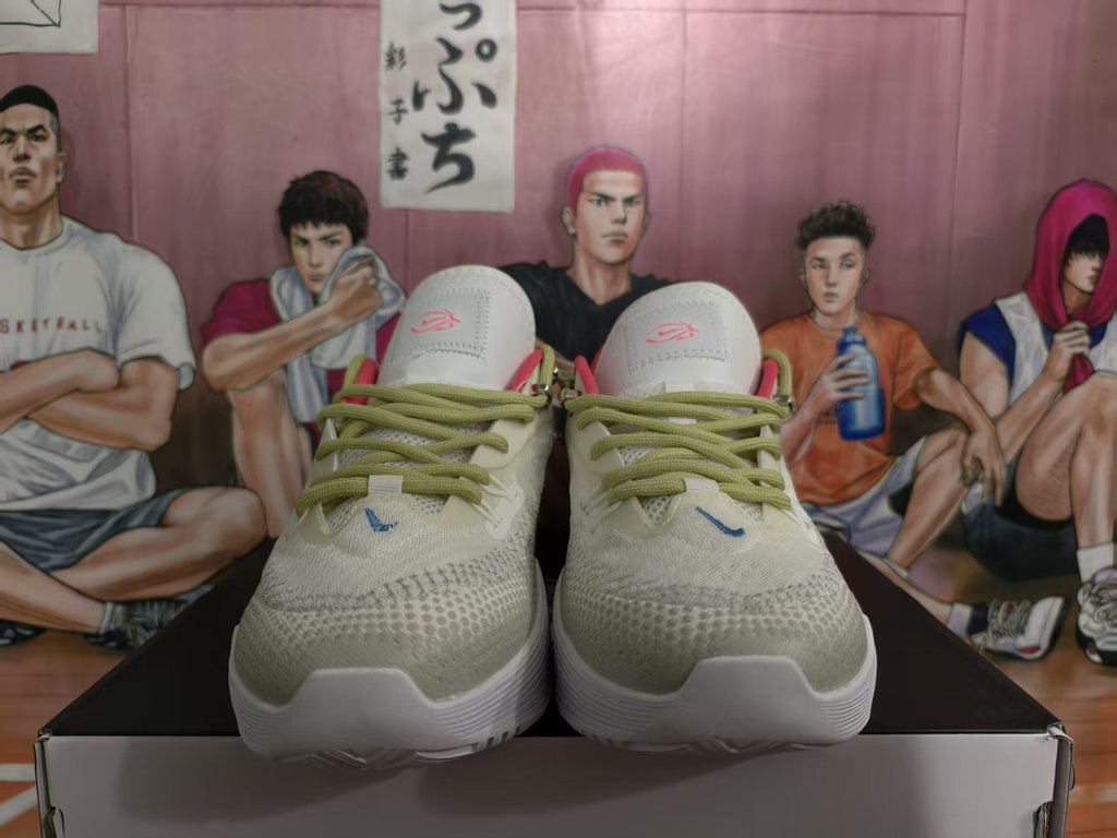 Nike Basketball Sneakers White and Lemon