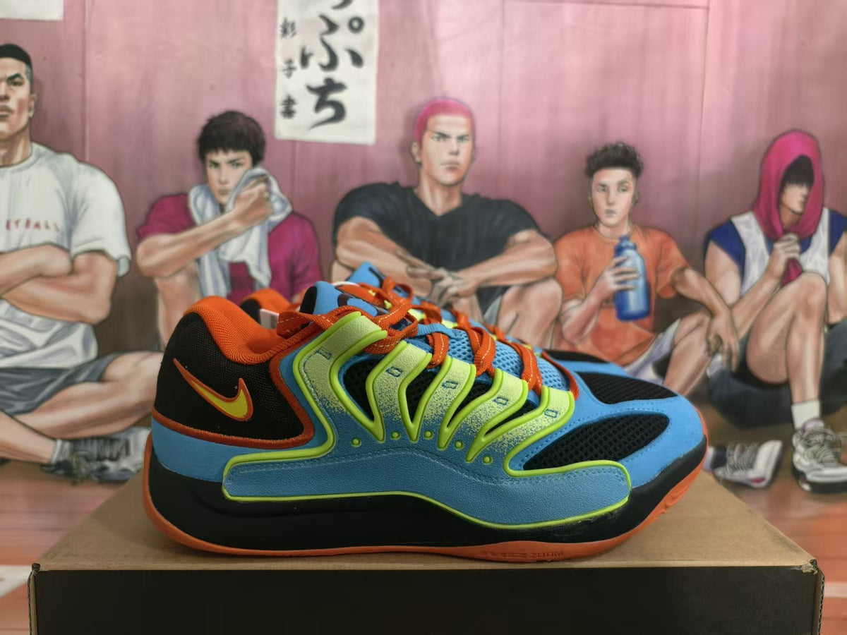 Nike Air Max Uptempo 95 Blue Green Orange Sneakers