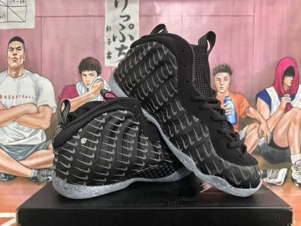 Nike Basketball Sneakers Black Reflective Swoosh