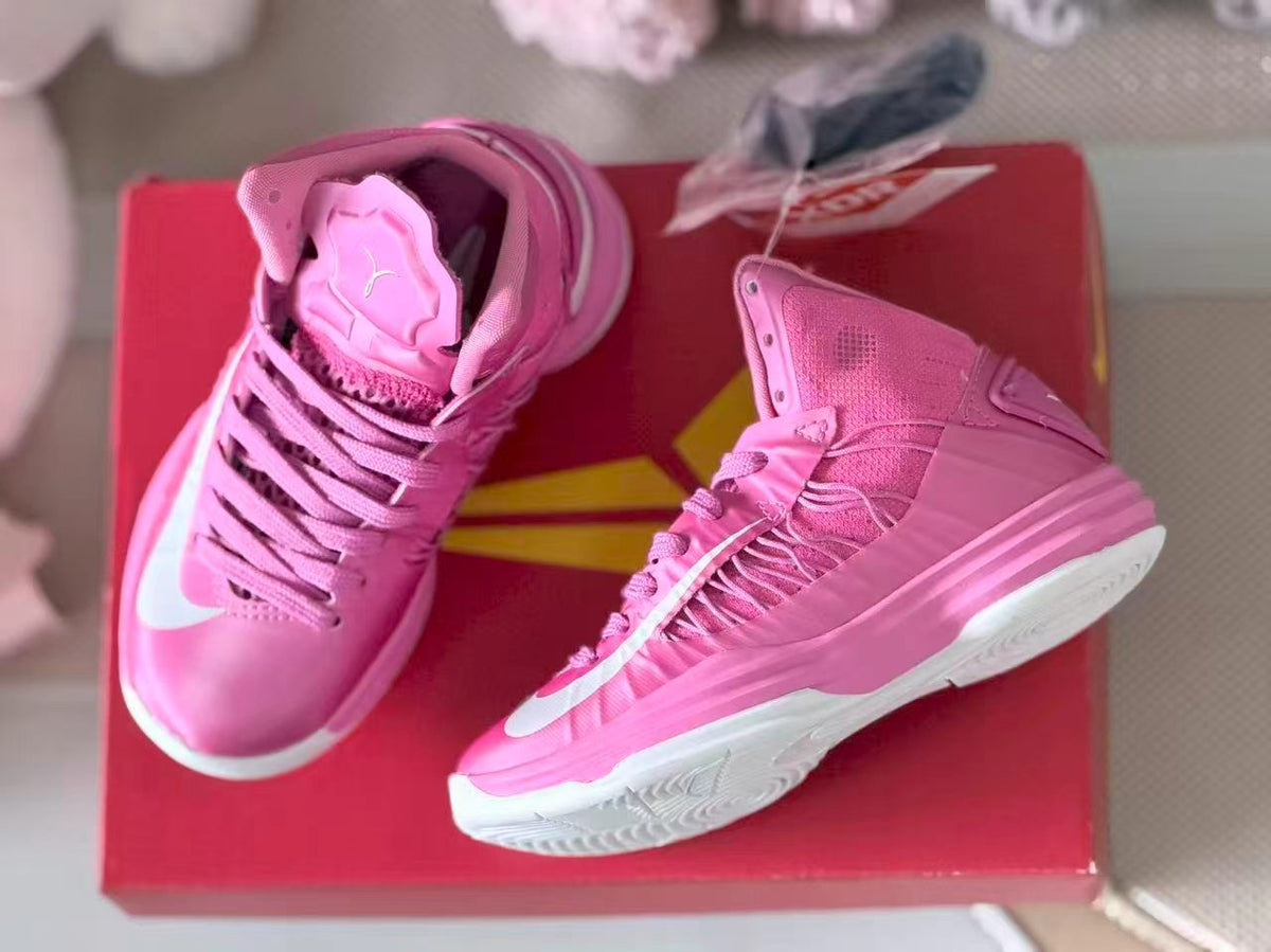Nike LeBron 10 Pink Kids High-Top Basketball Shoes