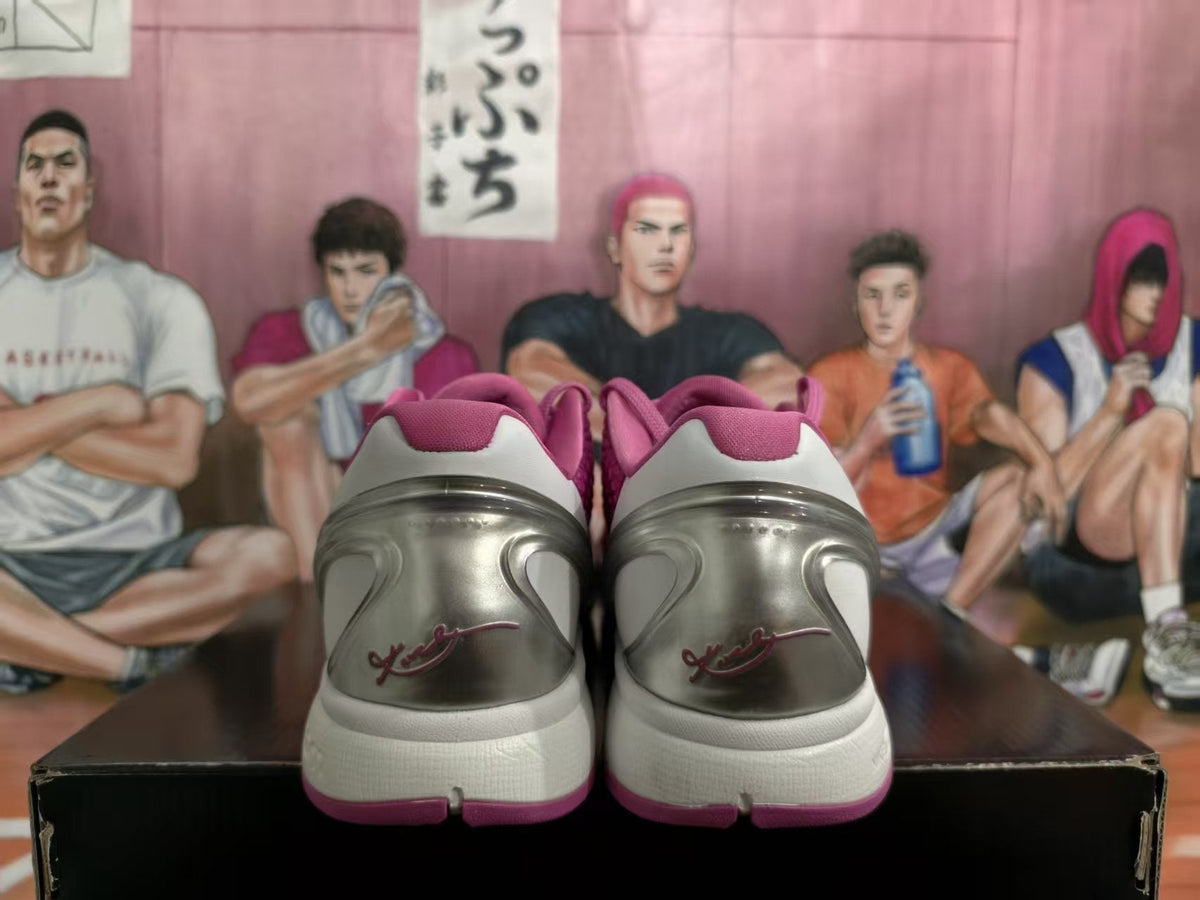 Nike Zoom Basketball Sneakers Pink Silver