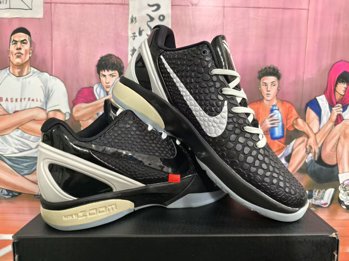 Nike Kobe VI Black Off-White Basketball Sneakers