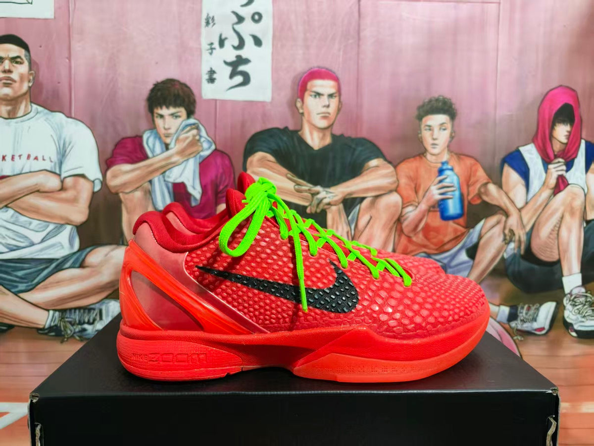 Nike Zoom Sneakers Red Black Neon Green Reverse Green Hornet