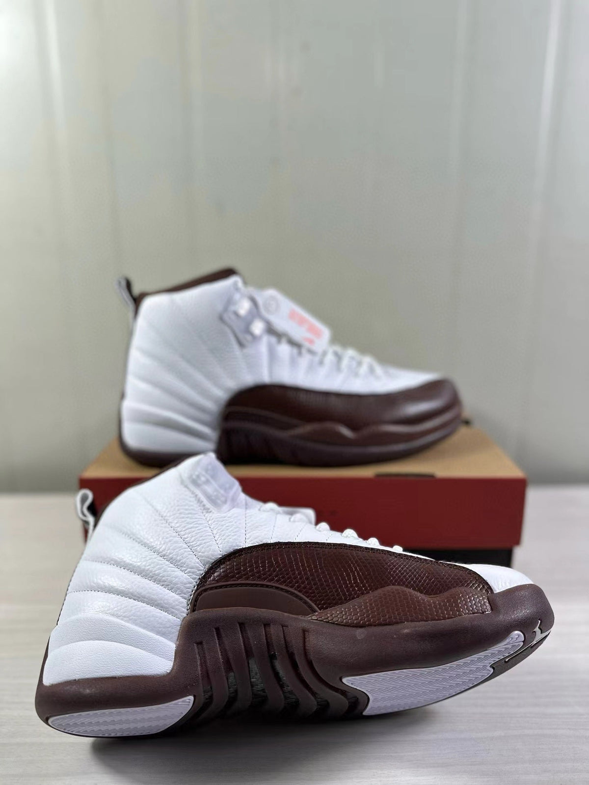 Jordan Air Jordan 12 Retro White Brown Sneakers FZ5026-100