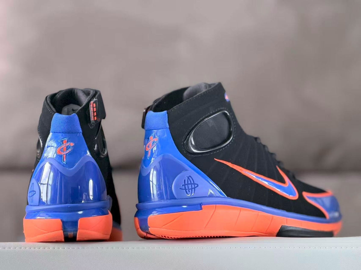 Nike Zoom Kobe 4 Basketball Shoes Black Blue Orange