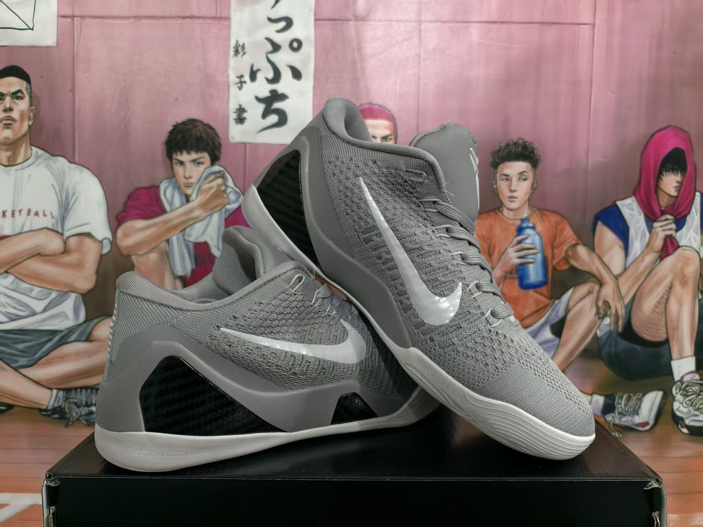 Nike Kobe AD Basketball Shoes in Grey and White